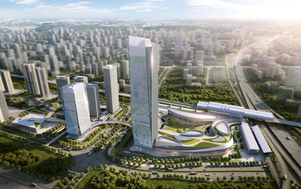 摩天地标！南沙超大型TOD综合体「INC」封顶！！(图2)