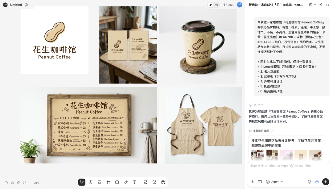 花生咖啡馆核心物料6件套