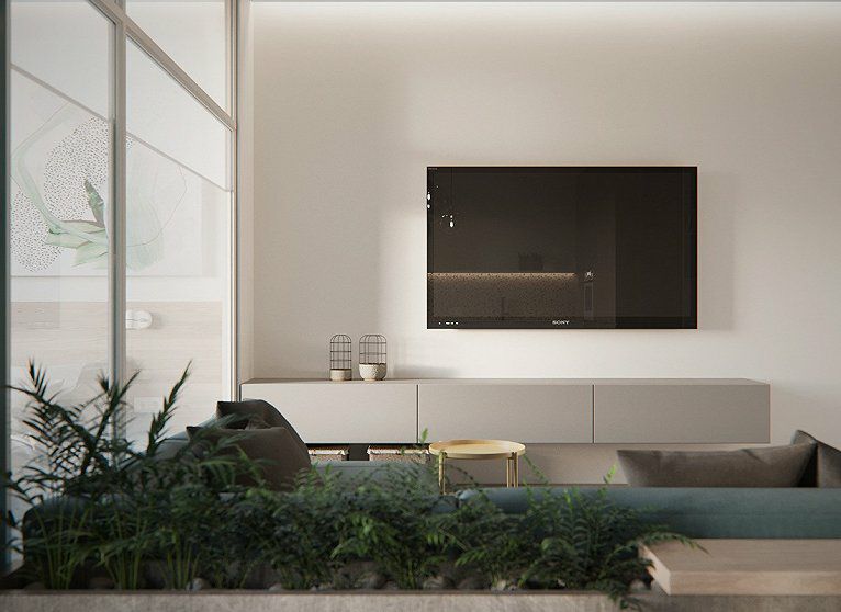 30个新潮的电视柜设计，这样装不俗不土！