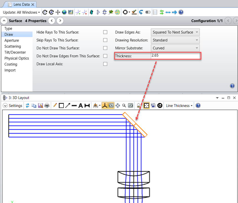 Ansys Zemax | 大功率激光系統的 STOP 分析1：如何使用 OpticStudio 優化光學設置的圖7