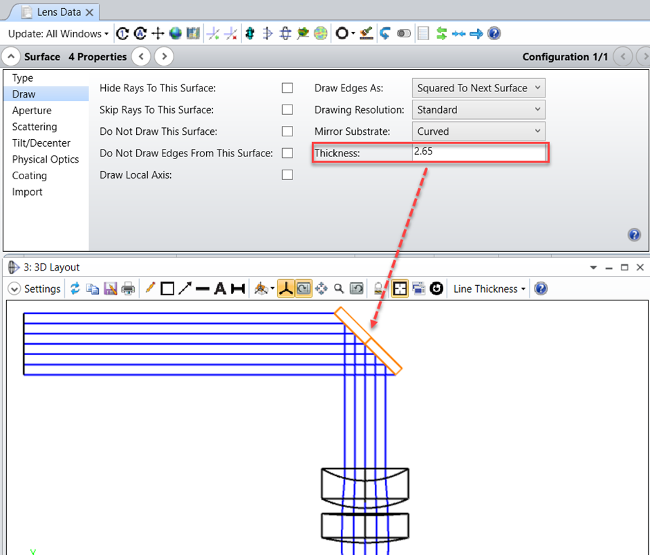 Ansys Zemax | 大功率激光系统的 STOP 分析1：如何使用 OpticStudio 优化光学设置的图7