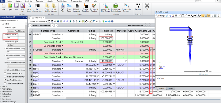 Ansys Zemax | 大功率激光系統的 STOP 分析1：如何使用 OpticStudio 優化光學設置的圖6
