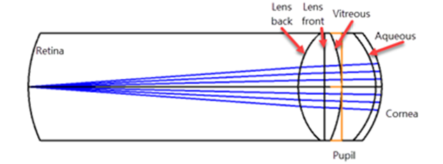 用于眼睛像差评估的Shack‑Hartmann传感器建模的图5