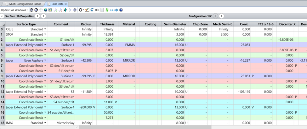在 Zemax OpticStudio 中建立增强现实头戴式显示器的图15