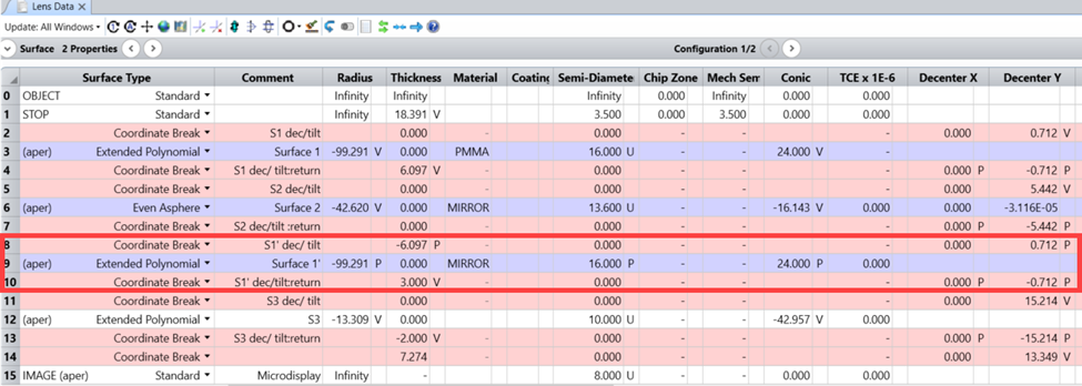 在 Zemax OpticStudio 中建立增强现实头戴式显示器的图3