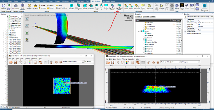 Ansys Speos | Light Expert Group探測器組使用技巧的圖9