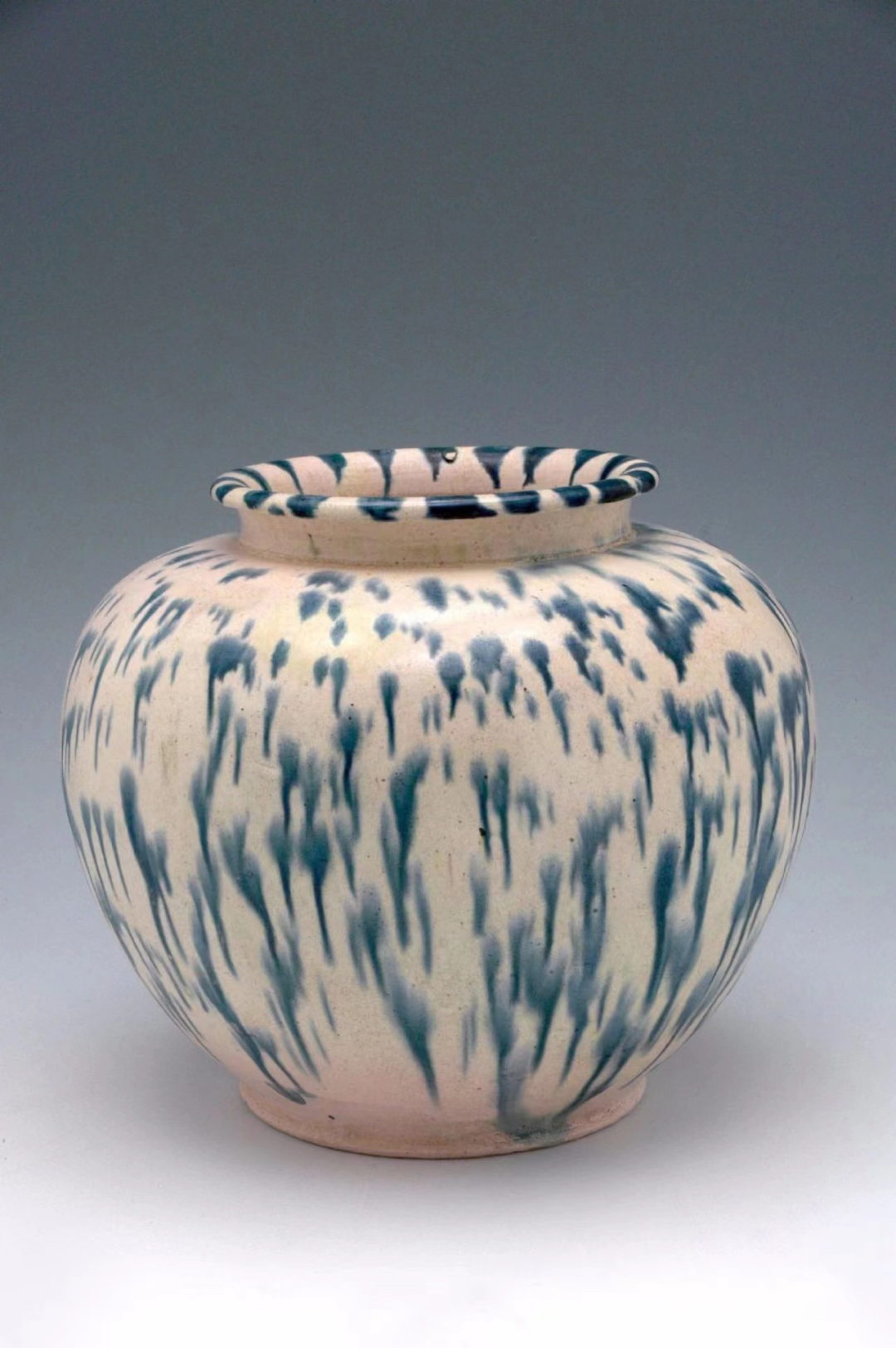 秘藏元青花釉裡紅描金唐太宗人物故事紋將軍罐一對陶芸磁器古