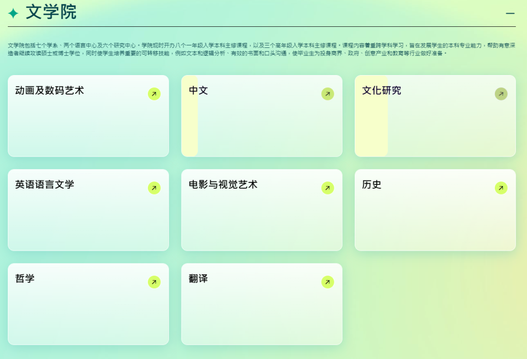 岭南大学文学院专业