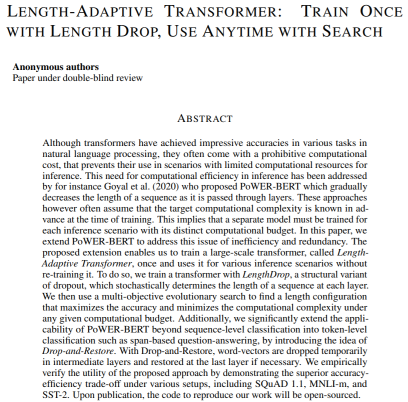 ICLR 2021投稿中值得一讀的NLP相關論文