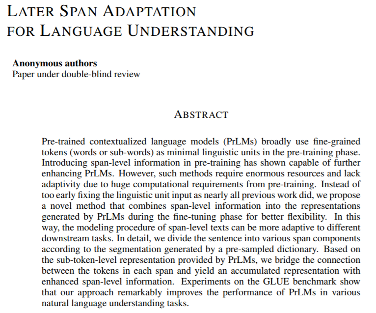 ICLR 2021投稿中值得一讀的NLP相關論文