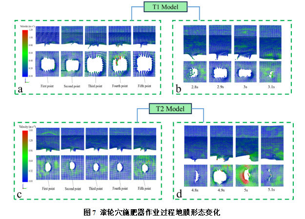 2024年RecurDyn优秀案例竞赛作品分享：基于DEM-MBD耦合的全膜双垄沟滚轮穴施肥仿真试验的图9