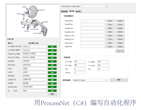 RecurDyn成功案例：自行车链传动系统的自动化建模与仿真的图4