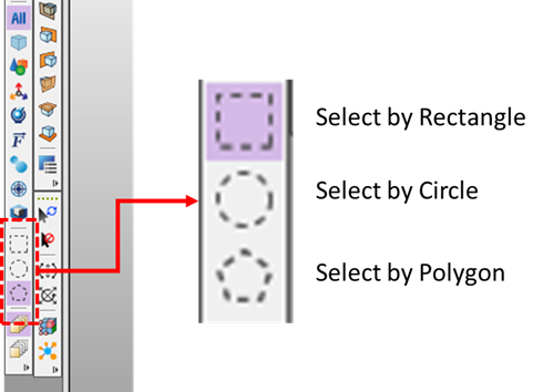 技術小貼士：各RecurDyn的選擇選項(Rectangle, Circle, Polygon)的圖2