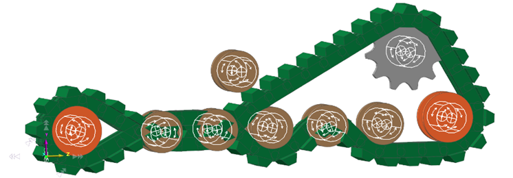 履带建模常见问题及解决方法-履带穿透、脱轨、弹飞问题的图1