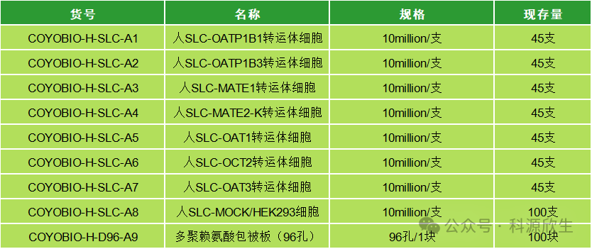 科源欣生推出新品 OATP1B1转运体细胞