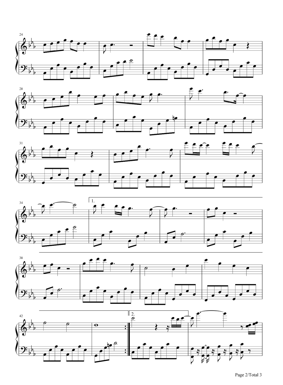 思慕,思慕钢琴谱,思慕钢琴谱下载,郁可唯思慕钢琴谱,钢琴谱,钢琴谱下载