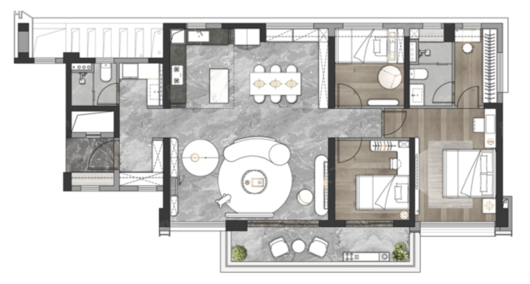 白云新城又添一豪宅【中海麓府】124-170平米，预测价格7-8万，户型图曝光！
