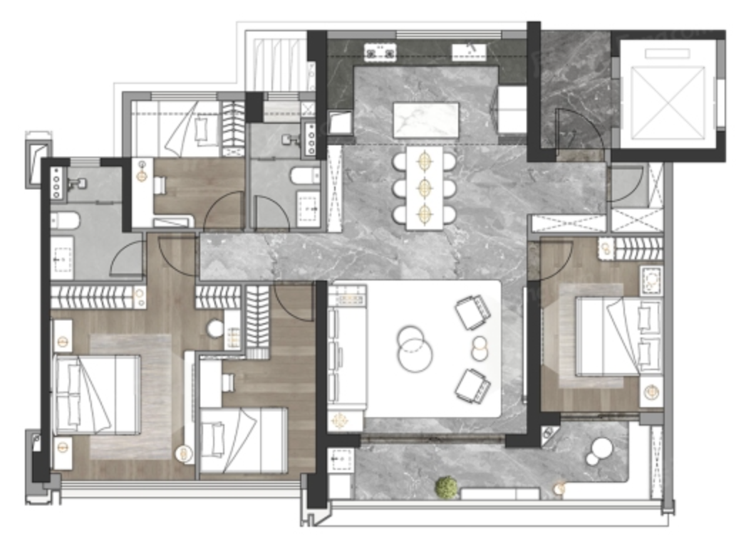 白云新城又添一豪宅【中海麓府】124-170平米，预测价格7-8万，户型图曝光！