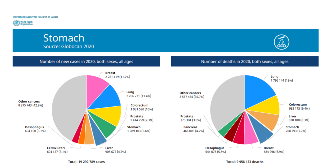 2021-11-29-透景诊断-防胃杜渐立足早筛-图1-GLOBOCAN 2020全球胃癌新发病例
