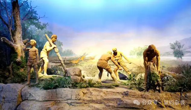 古代男性在劳作陕西博物馆