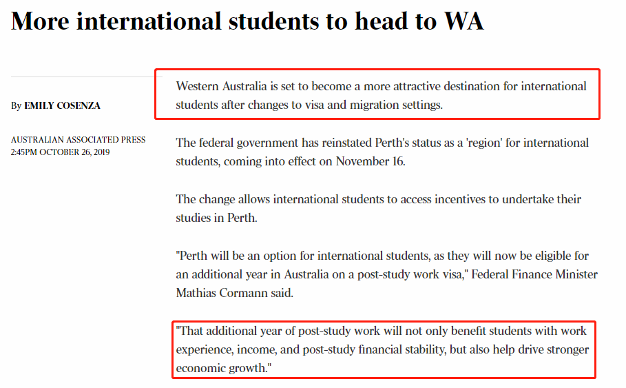 西澳教育部部长哭诉我们没有学生，如今他终于如愿以偿了