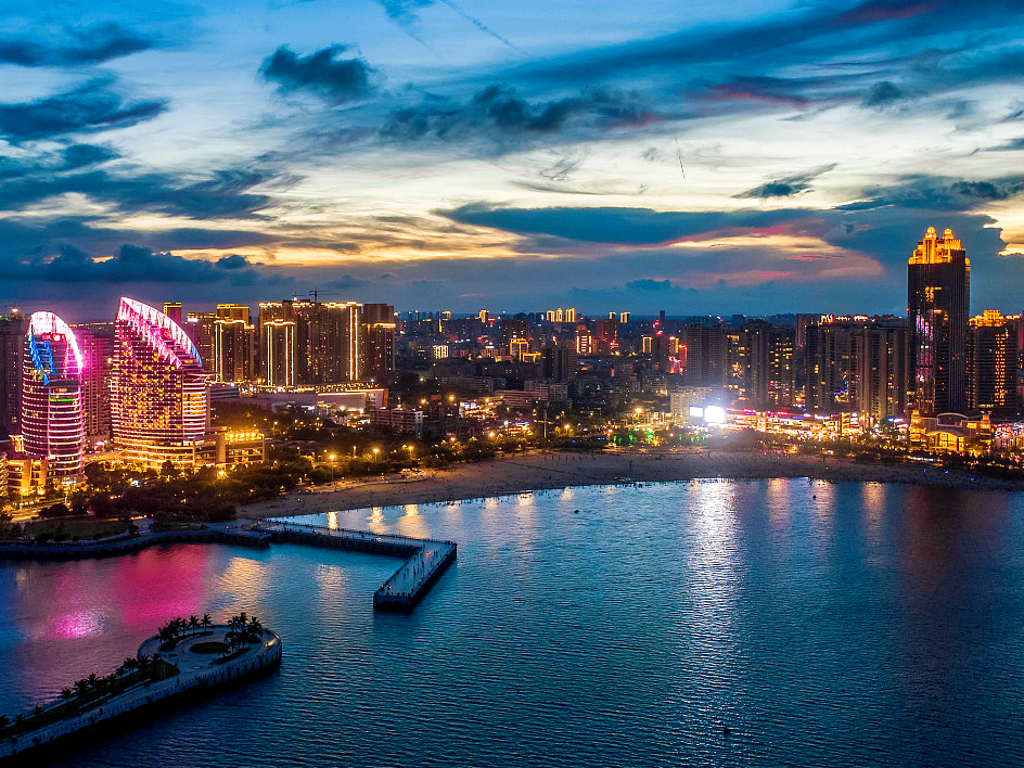 广东湛江夜景图片