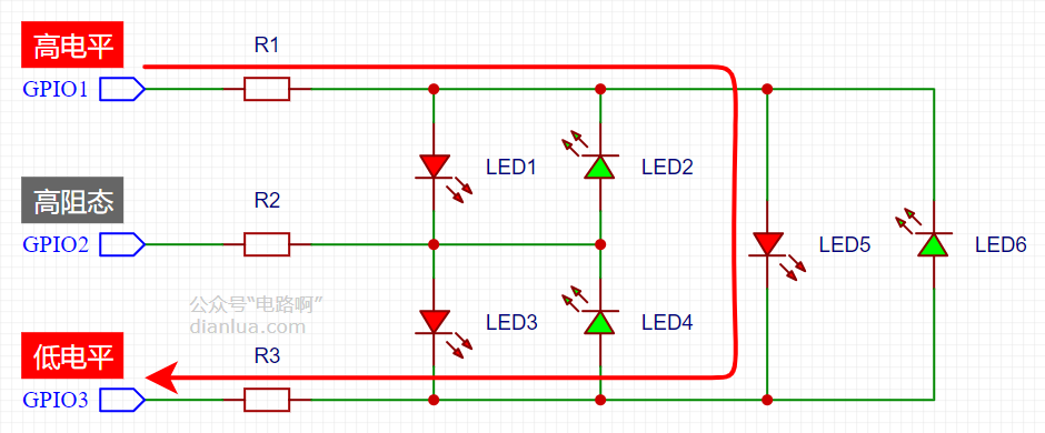 干貨｜用3個IO口控制6個LED燈，怎么做到的？的圖13