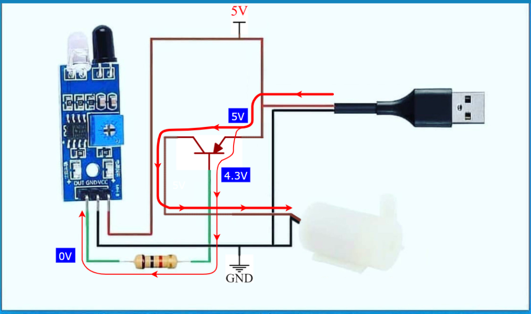 红外感应自动出水水龙头的电路原理分析的图6