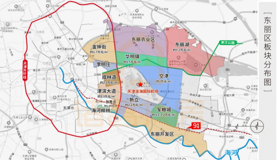 天津市东丽区详细地图图片