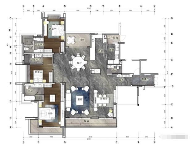 中新板块侨建御溪谷285方大平层+别墅