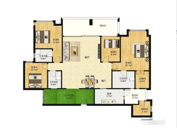 天河北二手房，瑞安创逸，198平方，总价1830万！