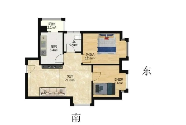 天河北总价608万 | 天誉花园，76平，产权清晰、随时交易！