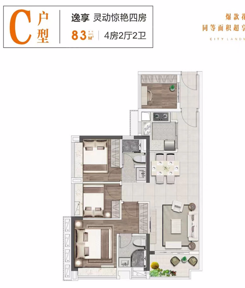 广州白云双地铁TOD，250万可以买三房！