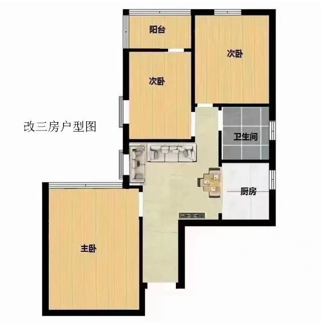 天河北总价560万 | 穗园小区，85平两房可改三房，学位不占用、看房方便！