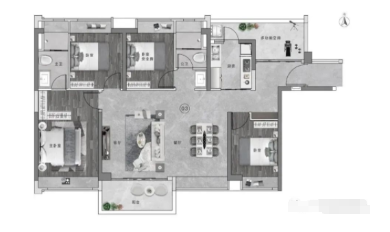 老黄埔红盘富颐华庭上新！105-137㎡三*四房