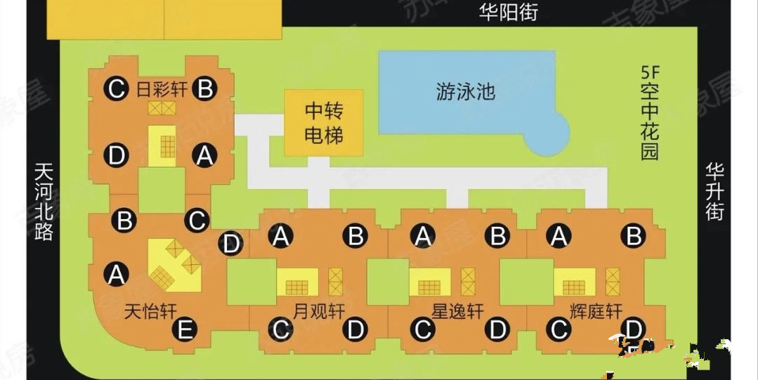 天河北二手房出售，都市华庭急售两套南向单位！