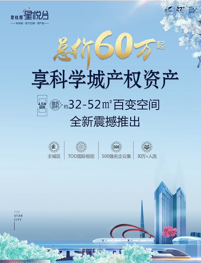 广州黄埔碧桂园星悦台*付25万！