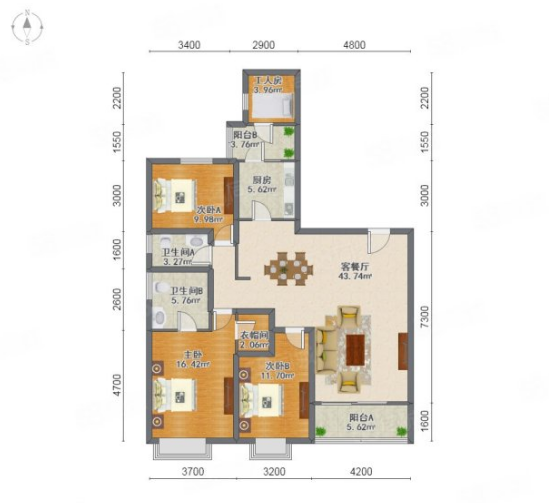 天河北总价1928万 | 瑞安创逸，160平，南向大三房、无抵押、诚心出售！