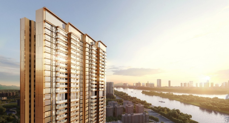 海珠【中海·观澔府】南向望江，建面约88-124㎡三*四房！