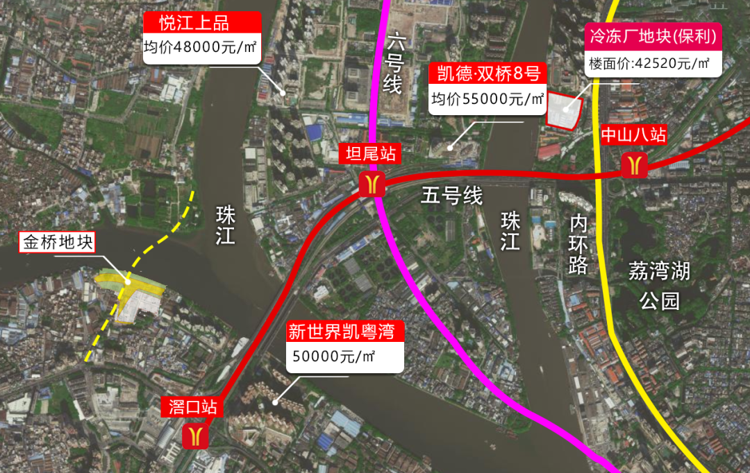 白鹅潭江景大平层，星河江缦主推175-230m²四房！