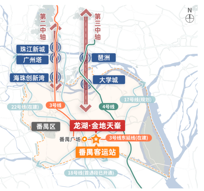 番禺龙湖金地天峯是靠地铁，热门起来的？