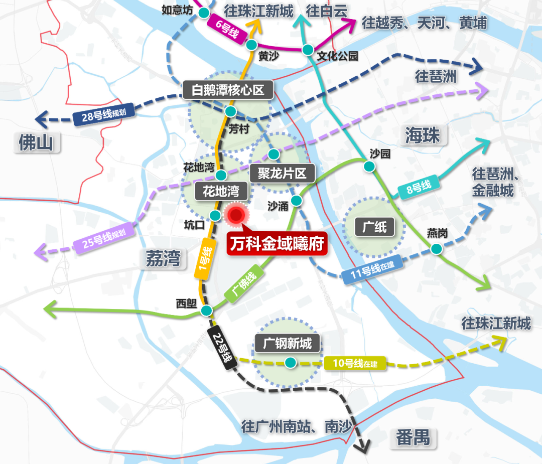 广州万科金域曦府霸占花地湾市场，均价5.5万/平!