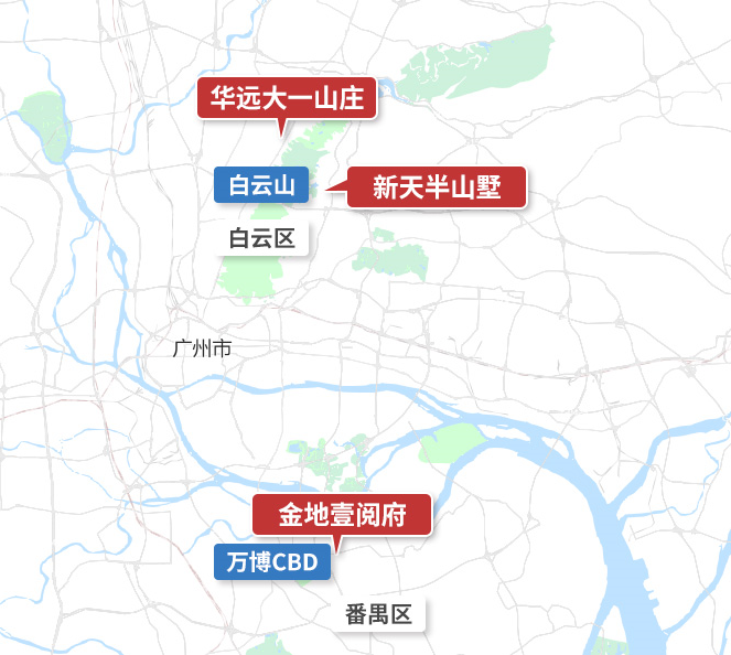 广州新天.半山墅48院落独墅，280-445㎡城市半山独墅