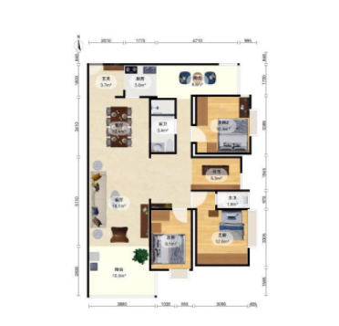 广州天河北二手房出售，宏景台，149方，总价1680万！