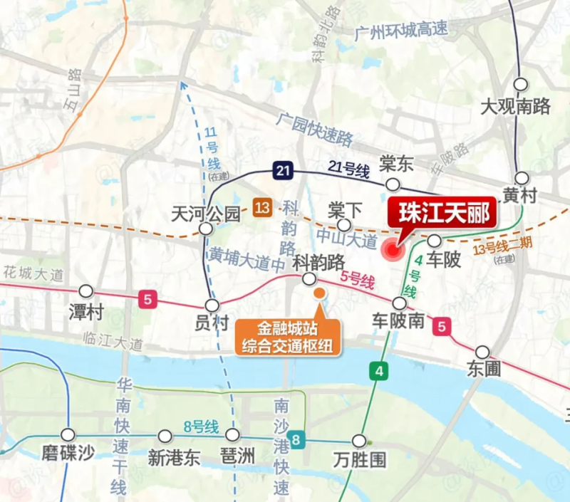 天河金融城红盘·5地铁环绕·优质教育——珠江天郦