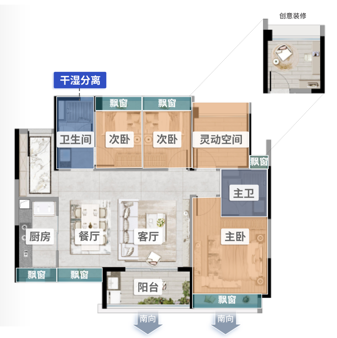 保利越秀·天启户型图