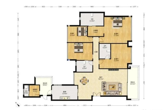天河北总价3100万 | 峻林，259平，高层、景观靓、视野无遮挡！