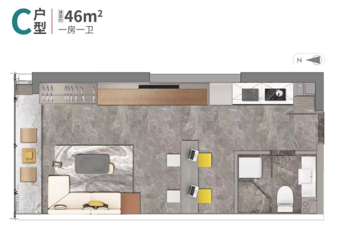归谷Link现楼出售 黄埔科学城三*公寓