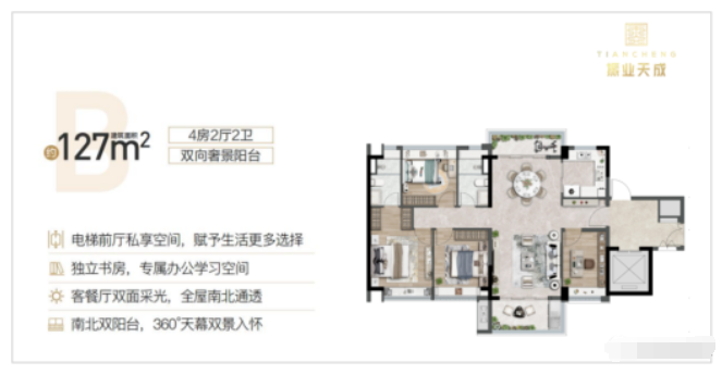 黄埔振业天成新领预售证，133套四房获批入市！