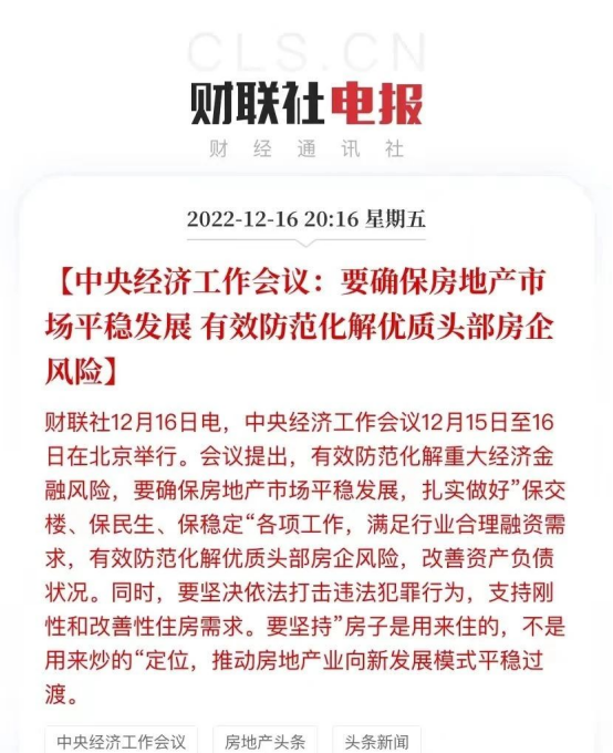 重磅！*三度强调房地产的重要性！2023年房地产市场稳了!